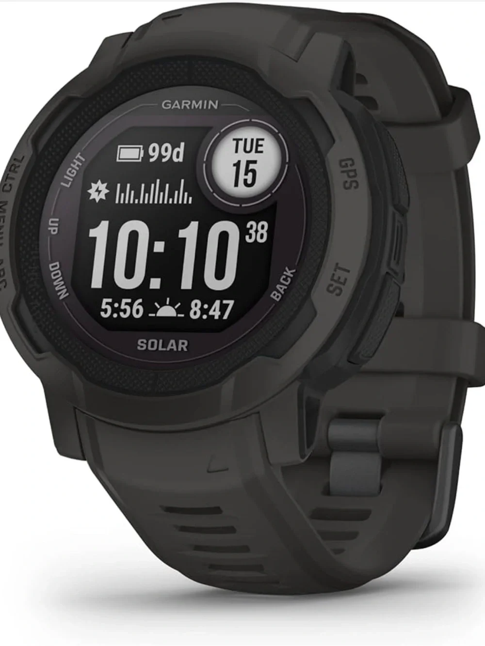 garmin Instinct 2 Solar Tactical GPS Smartwatch - Excellent Condition